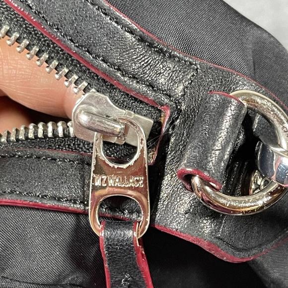 MZ Wallace Lizzy Crossbody Shoulder Bag Purse Handbag Black 0936 - Picture 10 of 14